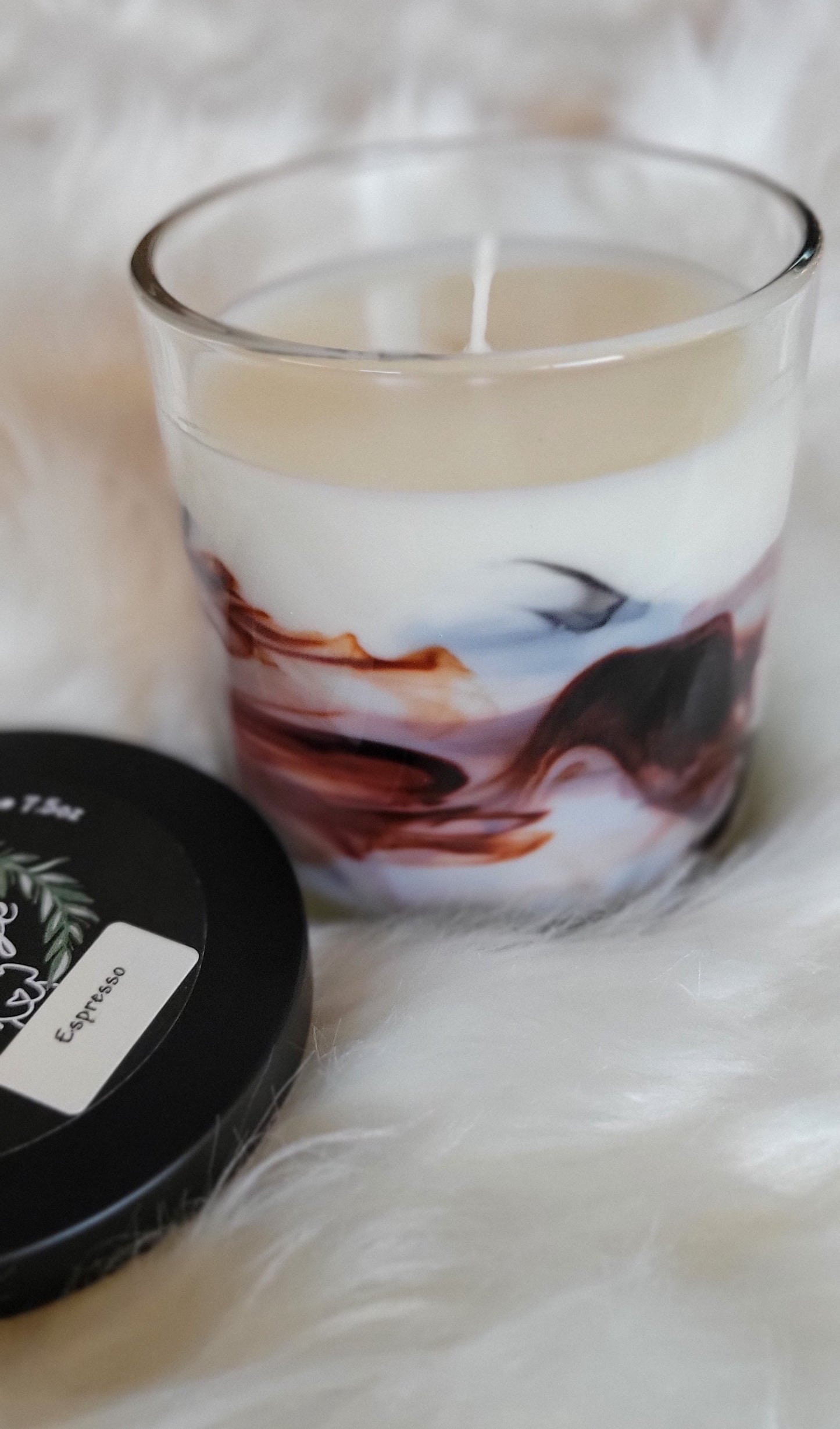 Espresso Marble Jar Candle