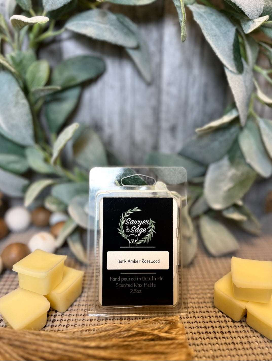 Dark Amber Rosewood Wax Melts