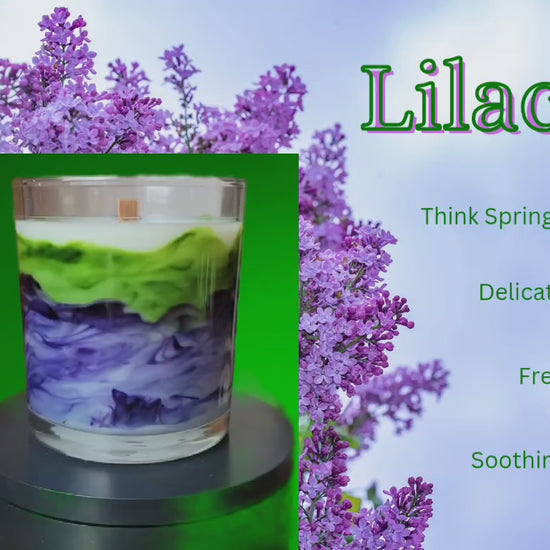 Lilac Marble Jar Candle video